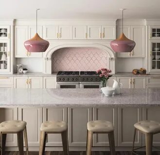 Silestone-ocean jasper. Beautiful kitchen. Pendants. Custom 