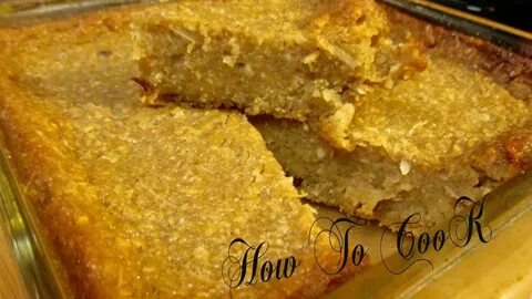 HOW TO MAKE JAMAICAN CASSAVA PUDDING RECIPE FAST EASY AND SI
