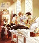 The marauders visit Remus after the full moon. Harry potter 