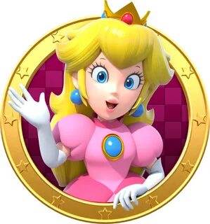 File:Princess Peach badge - Mario Party Star Rush.png - Pidg