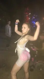 Lily Rose Depp Mud Wrestling Dreams in See Through White Sho