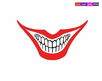 Joker Clown Smile Printable Digital Files Face Mask Superher