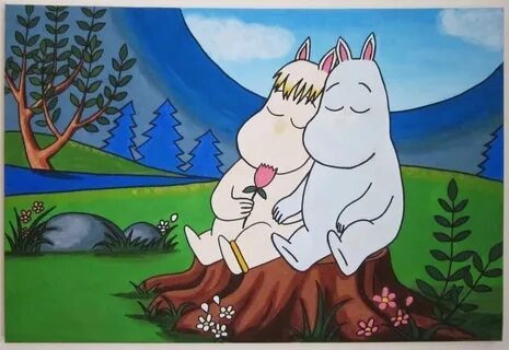 Romantic Moomin Painting - A Drawing Or Painting - Art on Cu