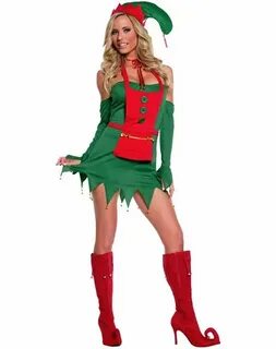 Women S Christmas Sexy Elf Costume Christmas Costumes Free N