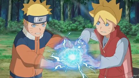 Boruto and Naruto Training Creates New Lightning Rasengan (E