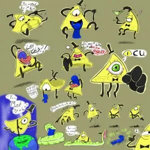g4 :: Bill Cipher and stuff by TheBlueGuy