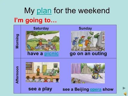 My Weekend Plan