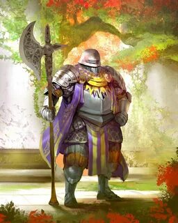 Twitter Fantasy character design, Knight, Art