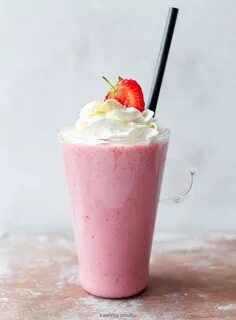 Milkshake truskawkowy Yummy drinks, Milkshake recipes, Desse