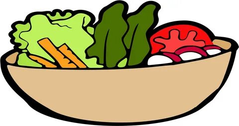 Big Image - Salad Bowl Salad Clipart - (2400x1215) Png Clipa