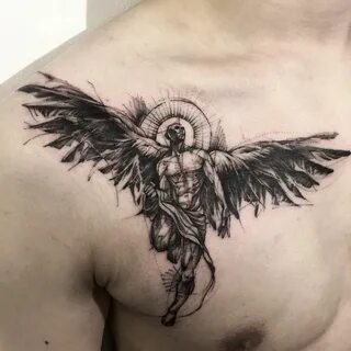 BK Tattooer Unique tattoos for men, Angel tattoo designs, An