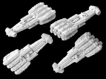 Armada) CR92a Assassin Corvette by Mel_Miniatures on Shapewa