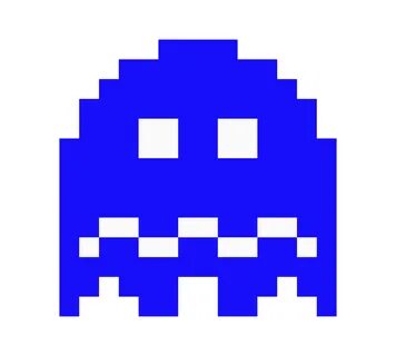Scared Ghost Pacman Ghost Pixel Art Maker