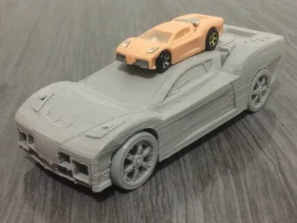 ArtStation - 3D Printed Car (Reverb - Hot Wheels)