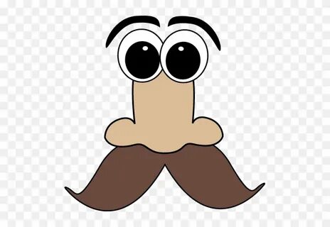 Cartoon Nose And Mustache Clip Art - Eyes And Nose Cartoon -