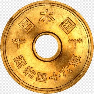 5 yen coin Japanese yen 1 yen coin 50 yen coin, Coin, gold, m...