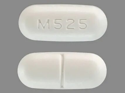 M525 Pill (White/Capsule-shape/19mm) - Pill Identifier - Dru