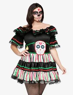 Buy plus size sugar skull dress OFF-66