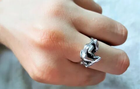 STERLING SILVER 925 Erotic Ring Kama Sutra Pose 69 Sexy Ring