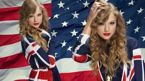 Taylor Swift, Women, American Flag, Blonde Wallpapers HD / D