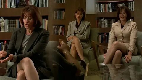 Lorraine Bracco nice pantyhose legs in The Sopranos s1 e3,6,