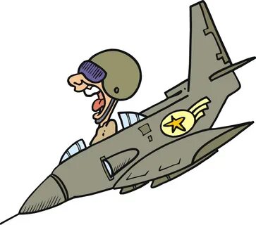 Free Cartoon Military Fighter Jet Vector Art Clip Art - Cart