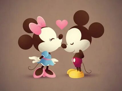 Mickey & Minnie ❤ #Disney #Mickey #Minnie #Kiss #Love Disney