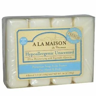 Buy A La Maison Hypoallergenic Unscented Bar Soap 3.5 oz. 4 