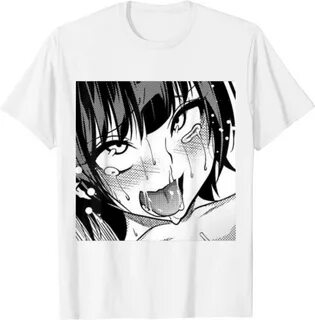 Japanese anime tongue print t-shirt