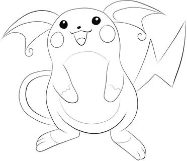 Raichu Coloring Lesson Kids Coloring Page - Coloring Lesson 