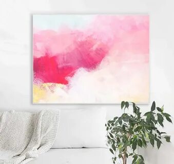 TITLE: ' Warm Pink' Fine art giclée reproduction print of my orig...