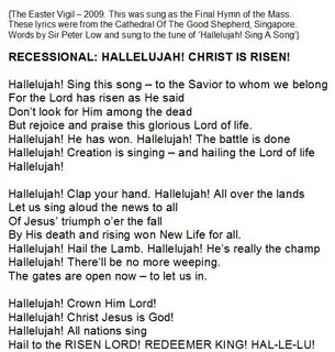 Hallelujah Easter Version Lyrics Youtube - Buroda Online