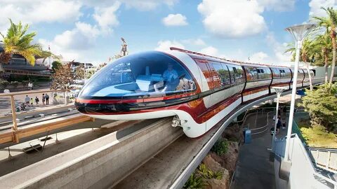 Ride the Disneyland Monorail transportation system around th