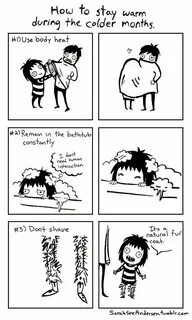 How to stay warm during the colder months. Sarah andersen, S