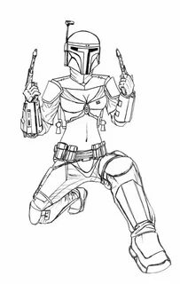 Boba Fett Coloring Page - Coloring Home