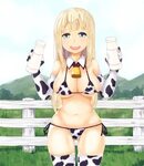Safebooru - 1girl bell bikini blonde hair blue eyes bottle b