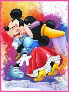 New Disney DIY 5D Diamond Painting, - Mickey Mouse & Minnie 