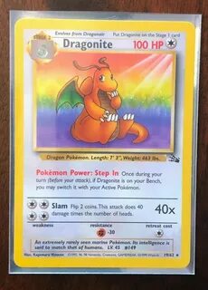 Купить Dragonite Pokemon Card #149 19/62 на Аукцион из Амери