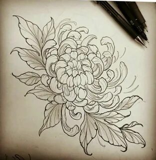 Japanese Tattoo Chrysanthemum Flower http://viraltattoo.net/