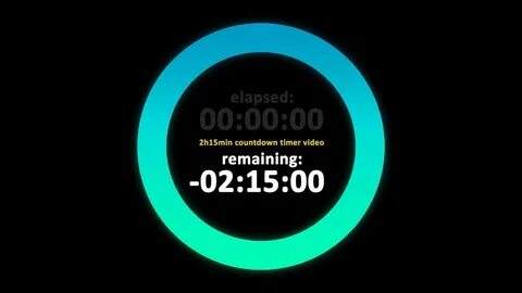 2 Hours 15 Minutes Countdown Timer Video - YouTube