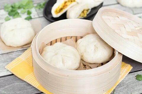 Siopao Recipe - Steamed Filipino Buns w/ Chicken Curry Filli