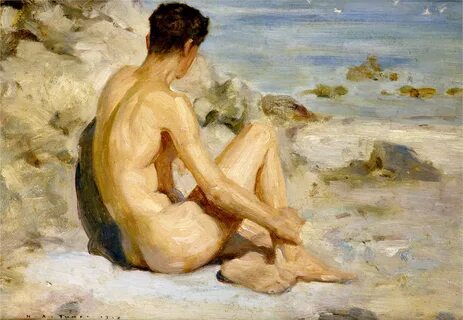 File:Henry Scott Tuke - Boy on a beach, 1912.jpg - Wikimedia