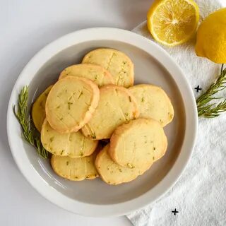 Using Leftover Herbs + Lemon Rosemary Shortbread Cookies - I