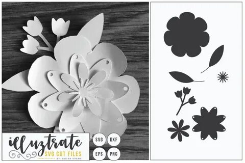 3D Layered Flower Svg - Layered SVG Cut File - High Quality 