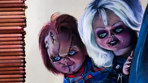 DRAWING OF CHUCKY & TIFFANY BRIDE OF CHUCKY - YouTube