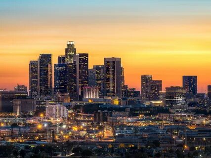 Downtown LA at Night HD desktop wallpaper High Definition Lo