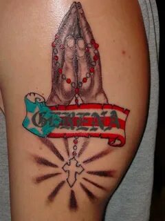 Puerto Rican Flag Tattoo With Praying Hands " Tattoo Ideas