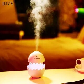 Divv счастливый дом мини яйцо ультразвуковой увлажнитель LED
