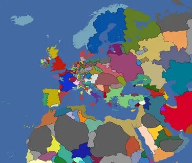 32 Map Of Europe 1444 - Maps Database Source