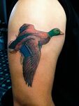 Mallard duck tattoo, I would get it smaller and 2 of them. D